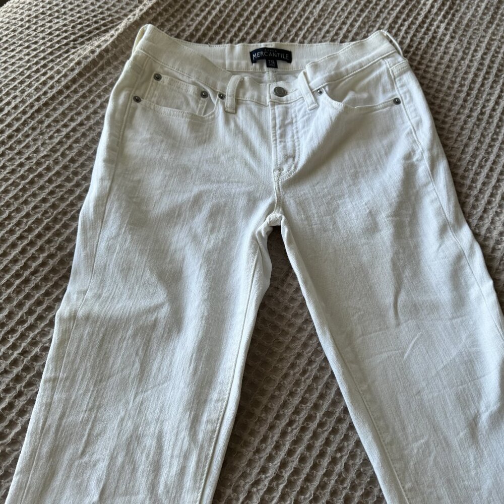 Jcrew Factory skinny cream jeans